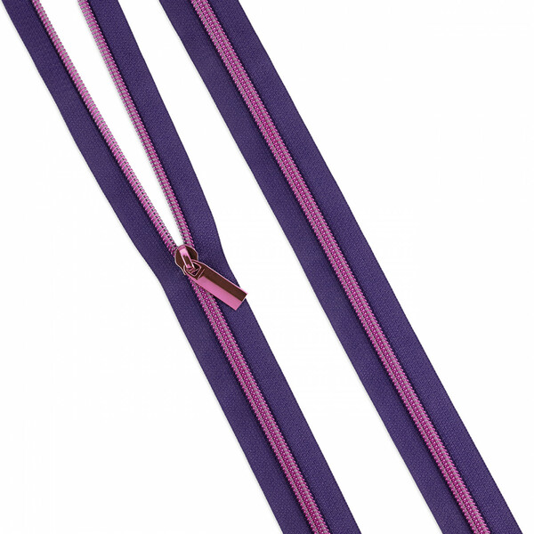 Sallie Tomato ZBY5C127 Moonflower #5 Nylon Tula Pink Coil Zipper 3yds and 9 Pulls