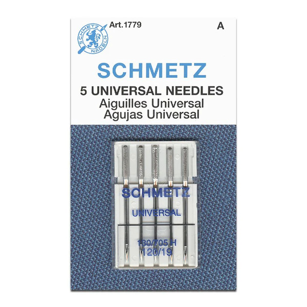 117217: Schmetz Needle S-1779 S15x1 Universal Needles 120/19, 10 packs/5 needles per pack, Total 50 Needles