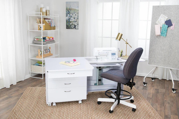 119355: Koala Creative Center Q-W001 Quilter's Vision PLUS Companion Chest Caddy in White