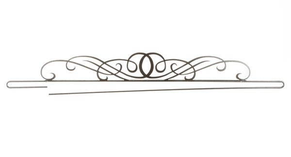 Ackfeld Manufacturing 32712A PS 36 Inch Windy Scroll Wire Split Charcoal