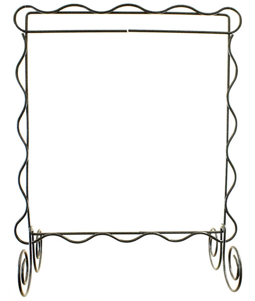 Ackfeld Manufacturing 34142 8in x 8in Scalloped Stand Charcoal