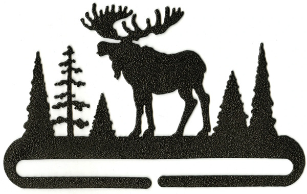 Ackfeld Manufacturing 29832 6in Split Bottom Holder Alaska Moose Charcoal