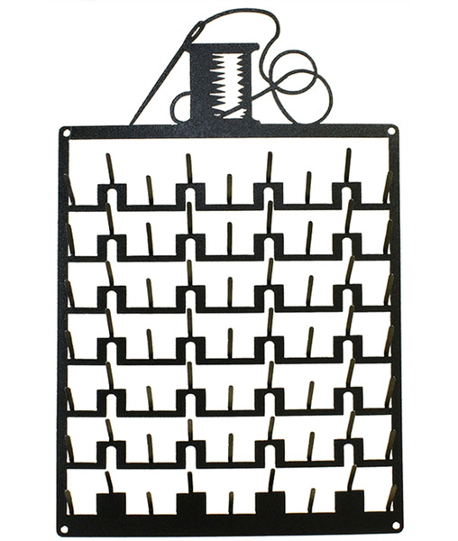 Ackfeld Manufacturing 34802 63 Pin Needle and Thread Spool Rack Charcoal