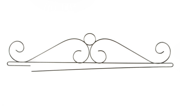 Ackfeld Manufacturing 32702 36 Inch Wire Scroll Split Bottom, Charcoal