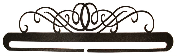 Ackfeld Manufacturing 33312 28in Windy Scroll Split Bottom Hanger Charcoal