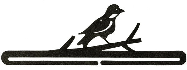 Ackfeld Manufacturing 31302 18in Split Bottom Holder Bird On A Branch Charcoal
