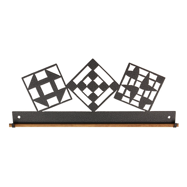Ackfeld Manufacturing 24867 12in Quilt Block Fabric Holder Charcoal