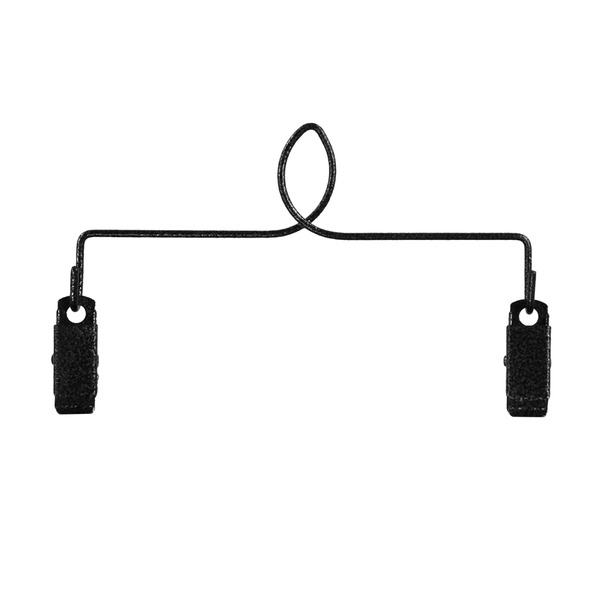 Ackfeld Manufacturing 37642 Single Leaf With Clips Charcoal 6in