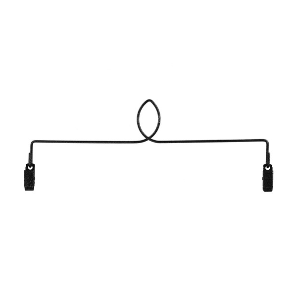 Ackfeld Manufacturing 37622 Single Leaf With Clips Charcoal 12in
