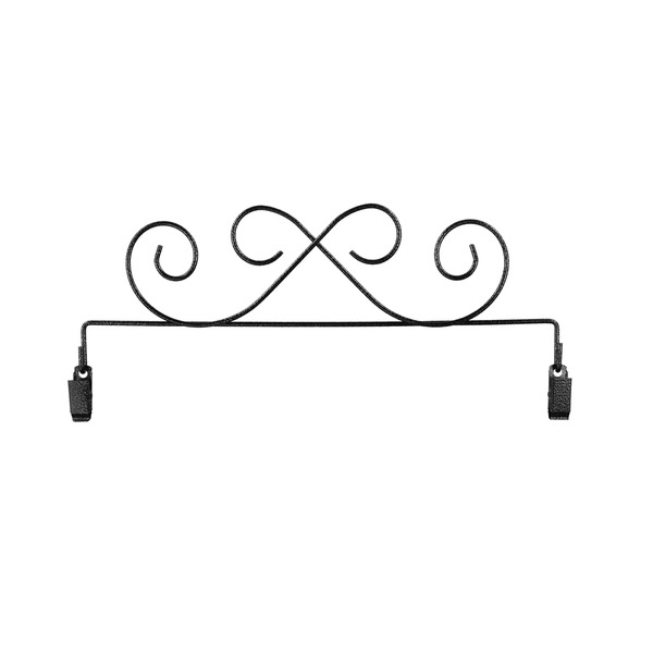 Ackfeld Manufacturing 37342 Scroll With Clips Charcoal 12in