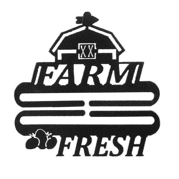 Ackfeld Manufacturing 37832 Farm Fresh Bell Pull Charcoal 6in