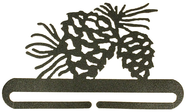 Ackfeld Manufacturing 32642 6in Split Bottom Holder Pine Cone Charcoal