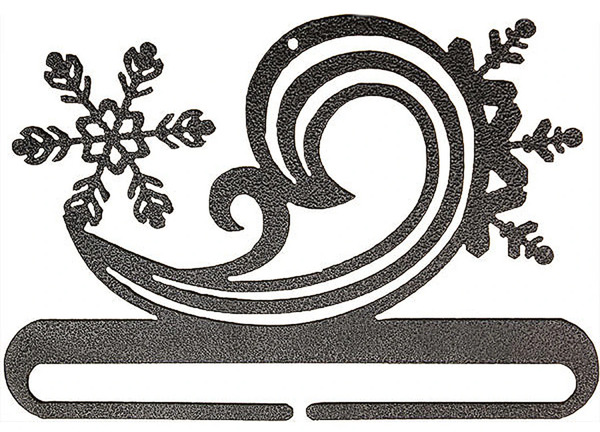 Ackfeld Manufacturing 27592 6in Snowy Swirl Split Bottom Charcoal