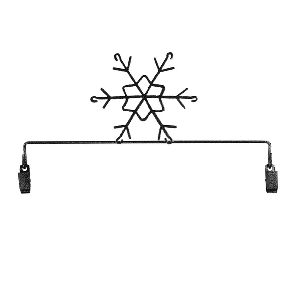 Ackfeld Manufacturing 37422 Snowflakes With Clips Charcoal 8in