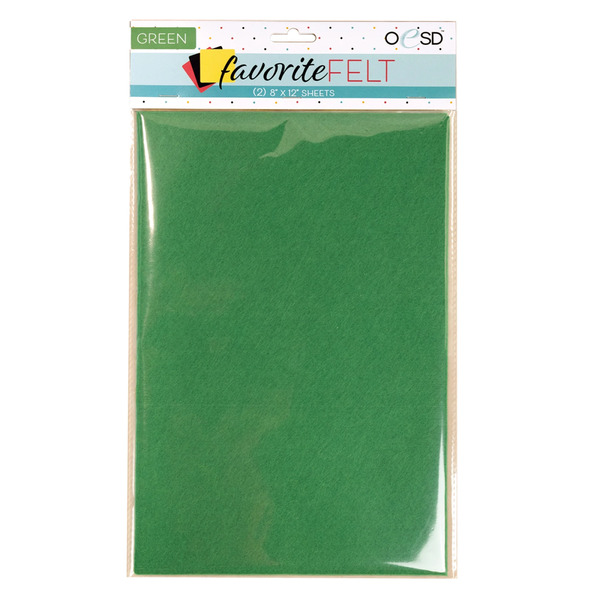 OESD Favorite Felt Green 2pk Embroidery Fabrics