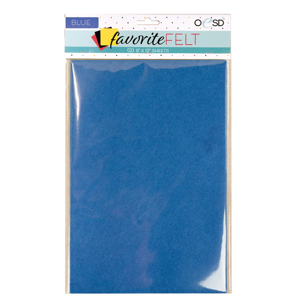 OESD Favorite Felt Blue 2pk Embroidery Fabrics
