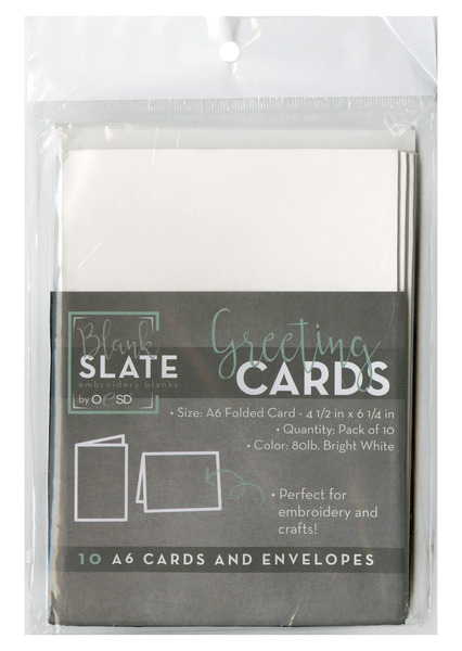 OESD Blank Greeting Cards & Envelopes Size A6 10pk