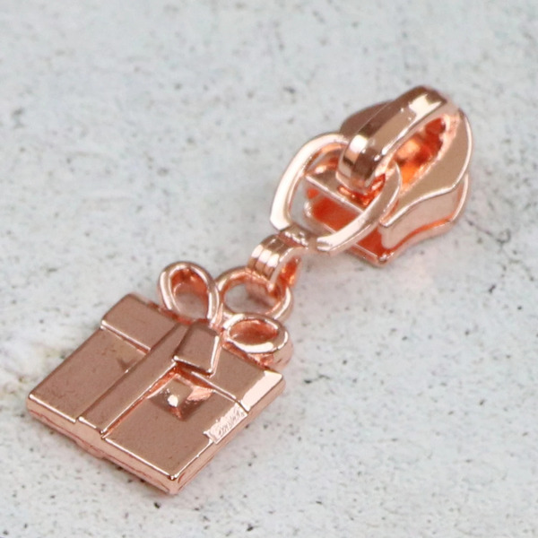 Sallie Tomato STS299C Four 5 Present Zipper Pulls Rose Gold