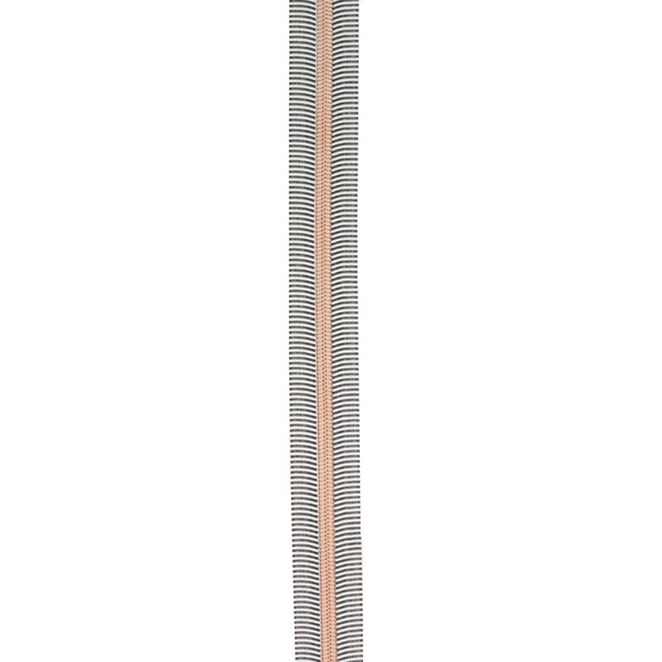 Sallie Tomato ZBY5C58 Black/White 5 Nylon Rose Gold Coil Zippers
