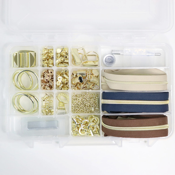 Sallie Tomato STS225G Gold Artisan Hardware & Zipper Set