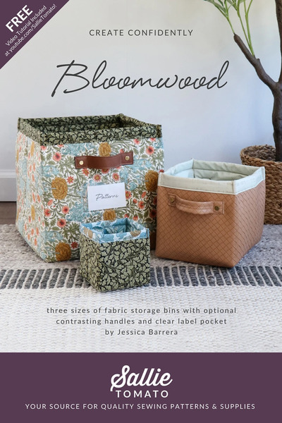 Sallie Tomato LST124 Bloomwood Simple Storage Cubes Paper Pattern