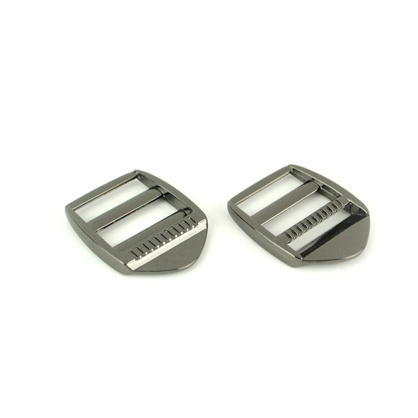 Sallie Tomato STS197B Two Ladder Lock Slider Buckles 1in Gunmetal