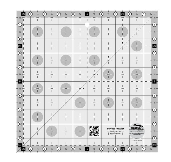 Creative Grids CGRPERF10 Perfect 10 Ruler