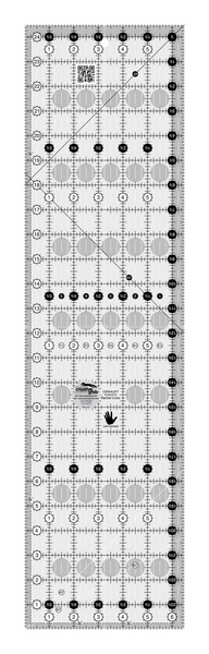 Creative Grids CGR24LEFT Left Handed Quilt Ruler 6-1/2in X 24-1/2in Ruler