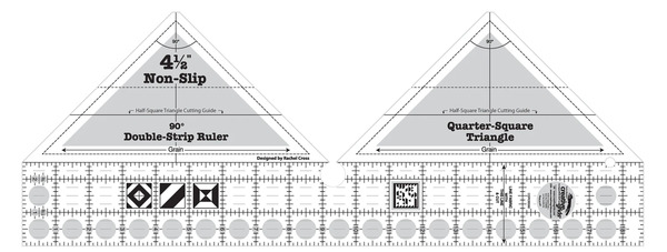 Creative Grids Quilt Ruler 90 Degree Double-Strip
