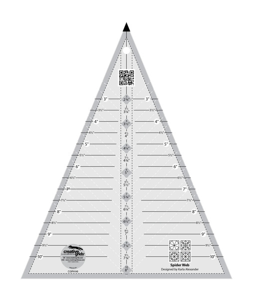 Creative Grids Quilt Ruler Spider Web