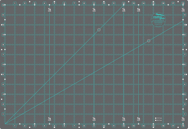 Creative Grids Self-Healing Double Sided Rotary Cutting Mat 12in x 18in