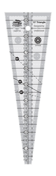 Creative Grids Quilt Ruler 15 Degree Triangle