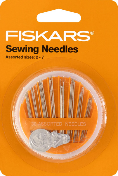 Fiskars 107550 Assorted Hand Sewing Needle Kit Set 30pc