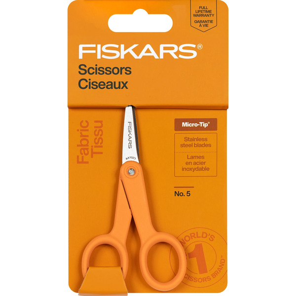 Fiskars 1069752 5in Micro Tip Fashion Scissor Orange
