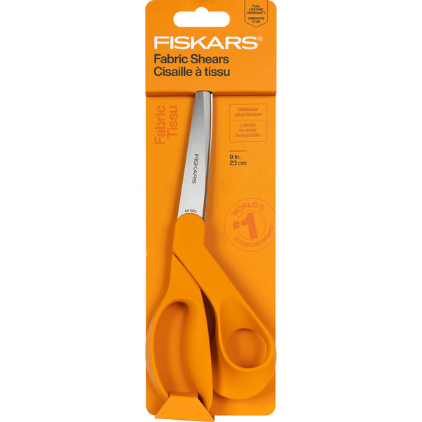Fiskars 1069757 Premier 9in Bent Dressmaker Fabric Scissor Shears
