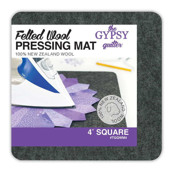 Gypsy Quilter TGQWM4 Wool Pressing Mat 4in x 4in x 1/2in Thick