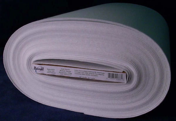Bosal 337B-WHT Sew-in Non-Woven Heavyweight Craf-tex 20in x 25yds