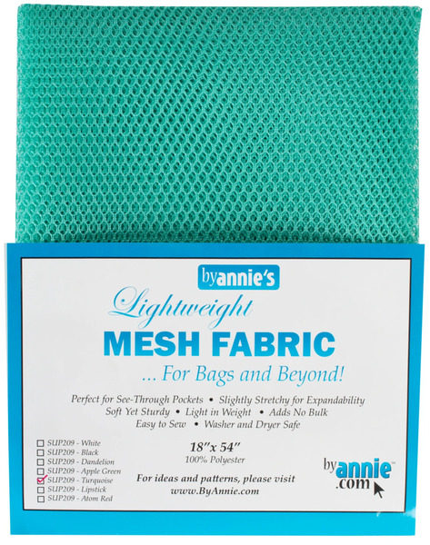 ByAnnie SUP209-TUR Mesh Lite Weight Turquoise 18in x 54in