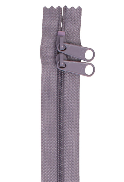 ByAnnie ZIP40-115 Handbag Zipper 40in Gray-Double-Slide