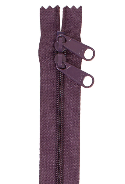 ByAnnie ZIP40-240 Handbag Zipper 40in Eggplant-Double-Slide