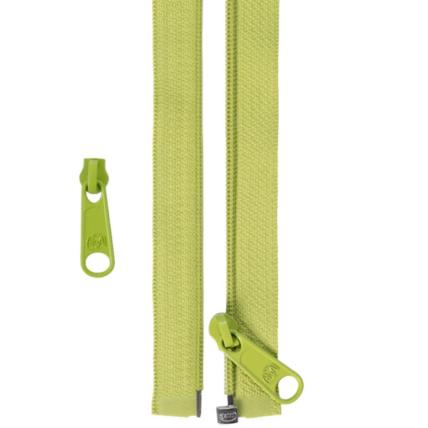 ByAnnie ZIP50-200 50in Separating Zipper and Extra Slide Apple Green