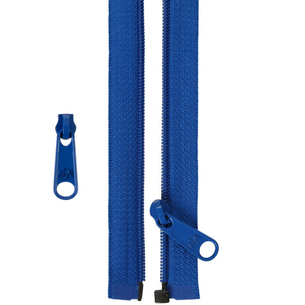 ByAnnie ZIP50-215 50in Separating Zipper and Extra Slide Blastoff Blue