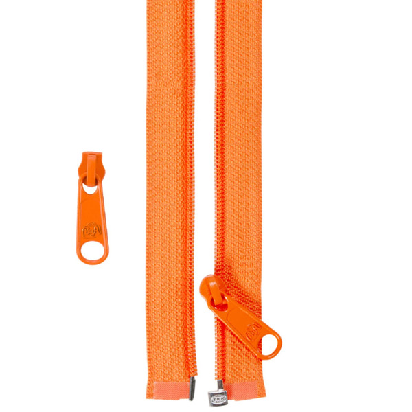 ByAnnie ZIP50-287 50in Separating Zipper and Extra Slide Pumpkin