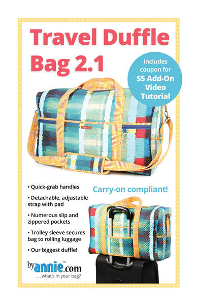 ByAnnie PBA203-21 Travel Duffle Bag 2.1 Pattern