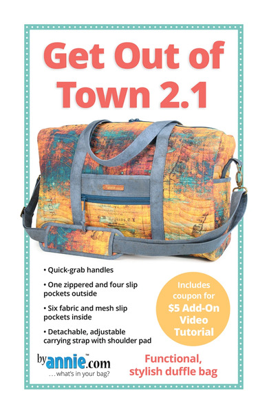 ByAnnie PBA227-21 Get Out of Town Duffle 2.1 Pattern