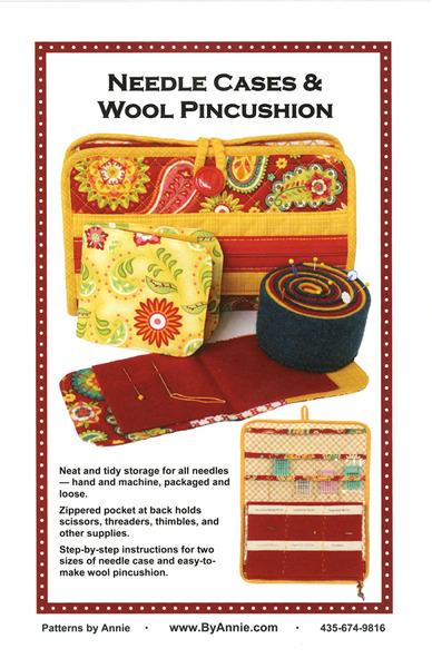 ByAnnie PBA144 Needlecase and Wool Pincushion Pattern