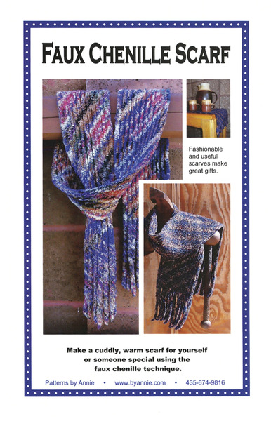 ByAnnie PBA121 Faux Chenille Scarf  Pattern