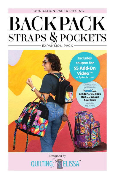 ByAnnie QE104 Backpack Straps and Pockets - Foundation Paper Piecing Expansion Pack