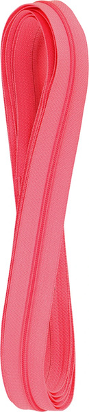 ByAnnie ZIPYD-001 Zippers by the Yard 4 yards of 16mm #4.5 zipper chain and 16 Extra-Large Coordinated Pulls - Coral