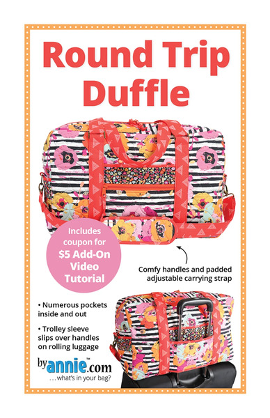 ByAnnie PBA267 Round Trip Duffle Travel Bag Pattern